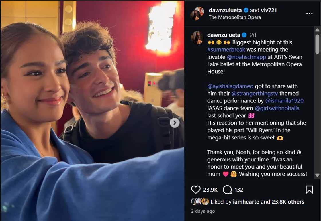 Dawn Zulueta, natuwa sa pambihirang karanasan ng anak sa isang male Hollywood star