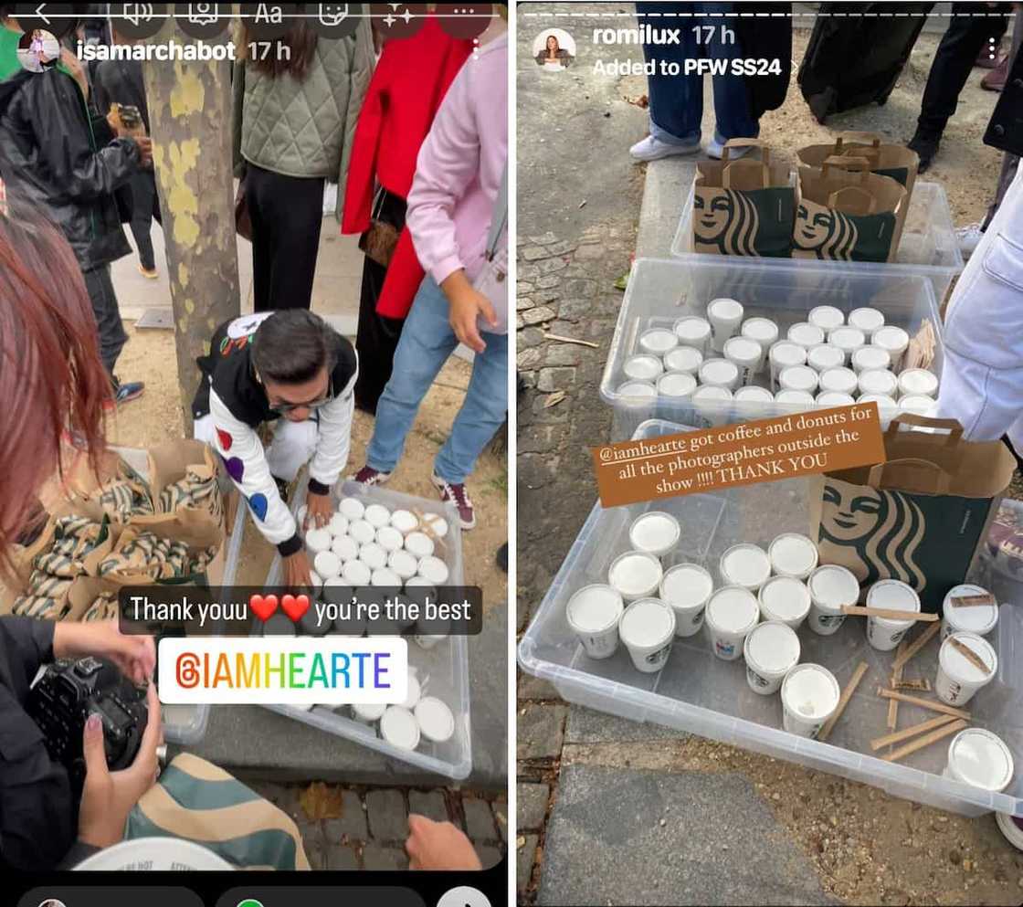 Heart Evangelista, pinasalamatan ng Paris Fashion Week photogs dahil sa ipinamigay niyang treats Heart Evangelista, pinasalamatan ng Paris Fashion Week photogs dahil sa ipinamigay niyang treats