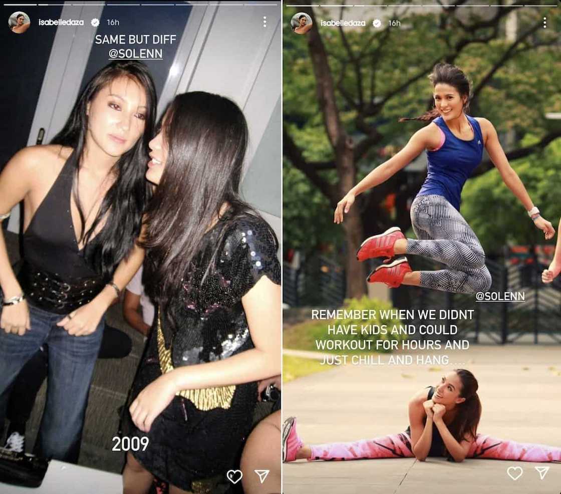 Isabelle Daza sa throwback pics nila ni Solenn Heussaff: "When we didn't have kids"