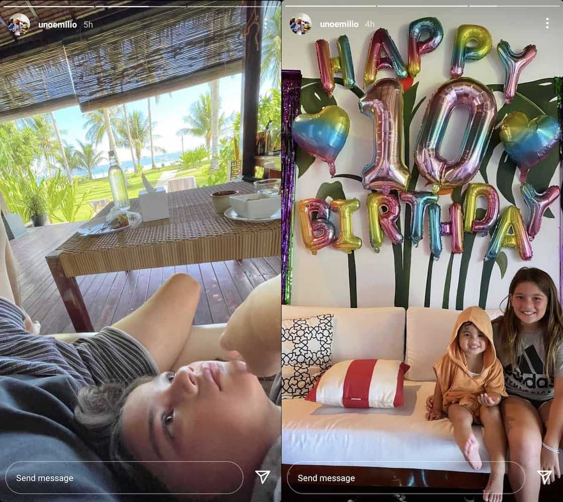 Anak ni Andi Eigenmann na si Lilo, naka-bond ang pamilya Ejercito sa Siargao Anak ni Andi Eigenmann na si Lilo, naka-bond ang pamilya Ejercito sa Siargao