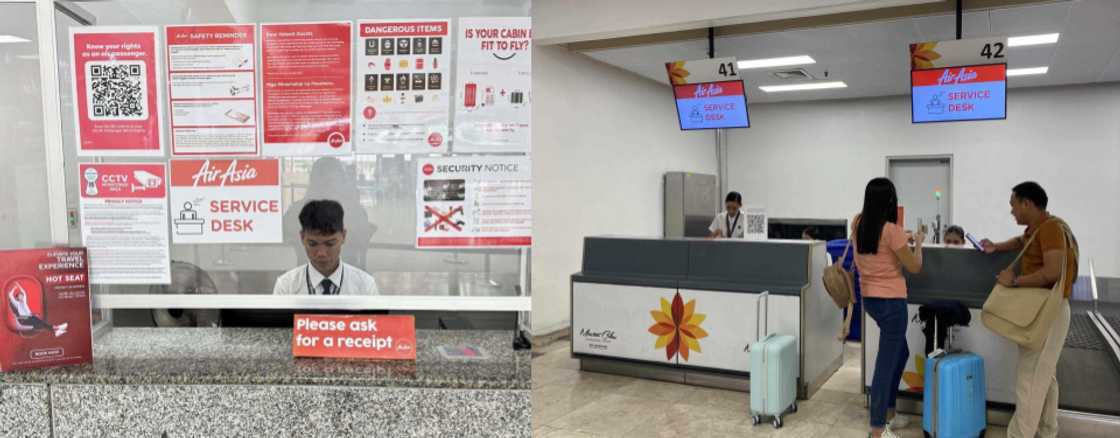 AirAsia Philippines customer service help desks in Puerto Princesa International Airport and Cebu Mactan International Airport