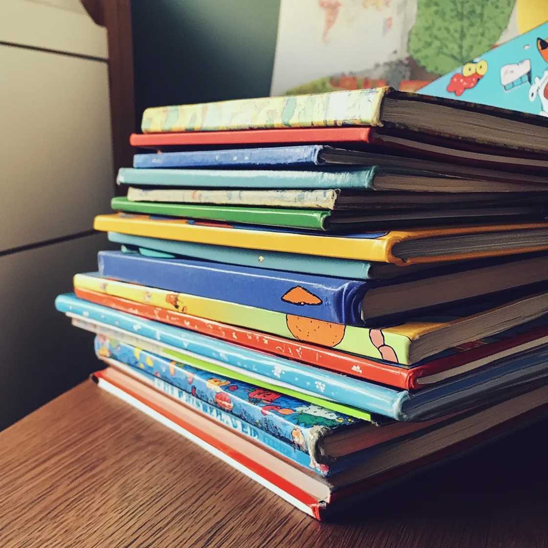 A stack of children's books A stack of children's books