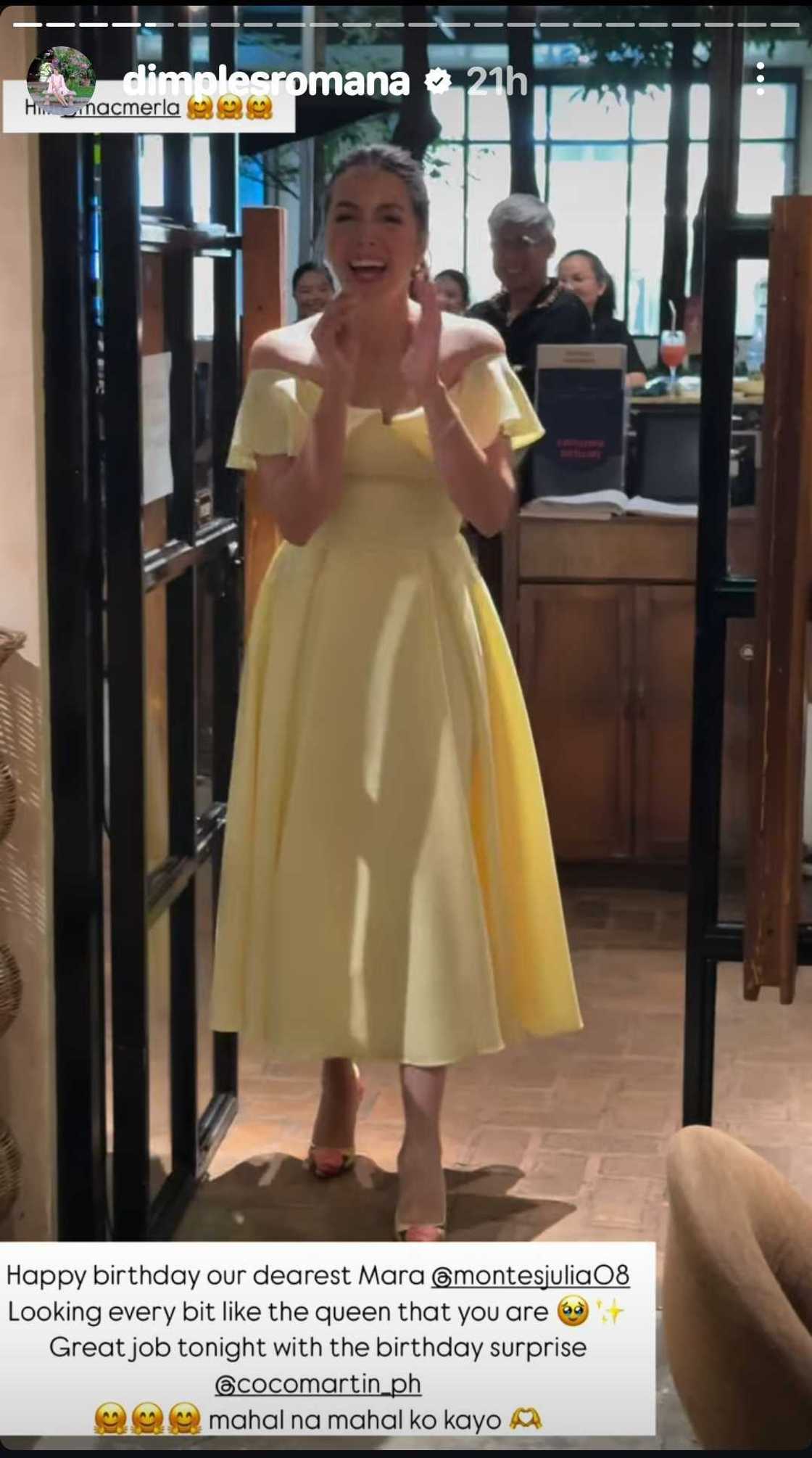 Dimples Romana, ipinasilip ang birthday party ni Julia Montes; may nakakaantig na pagbati kay Julia Dimples Romana, ipinasilip ang birthday party ni Julia Montes; may nakakaantig na pagbati kay Julia