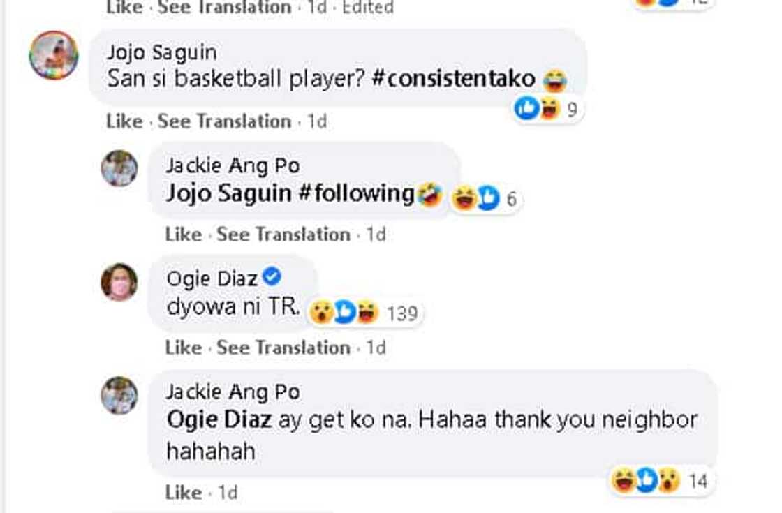 Ogie Diaz, nag-komento ng "dyowa ni TR" sa post niya tungkol sa misis ng basketball player Ogie Diaz, nag-komento ng "dyowa ni TR" sa post niya tungkol sa misis ng basketball player