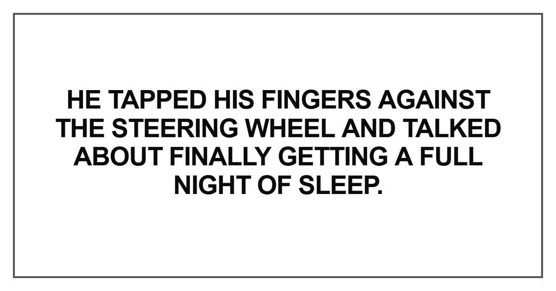 He tapped his fingers against the