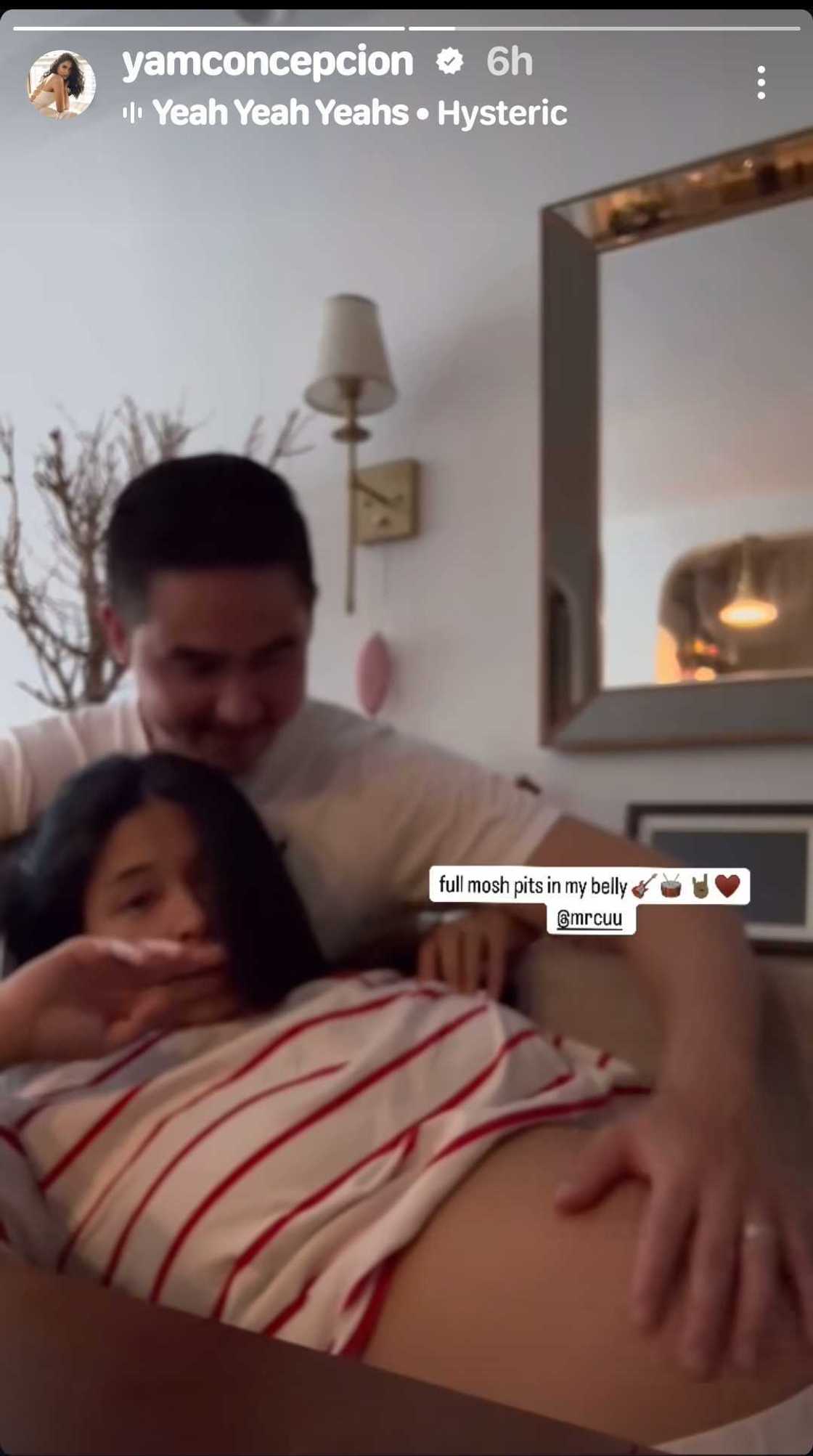 Yam Concepcion, ipinasilip ang baby bump niya sa video kasama ang mister