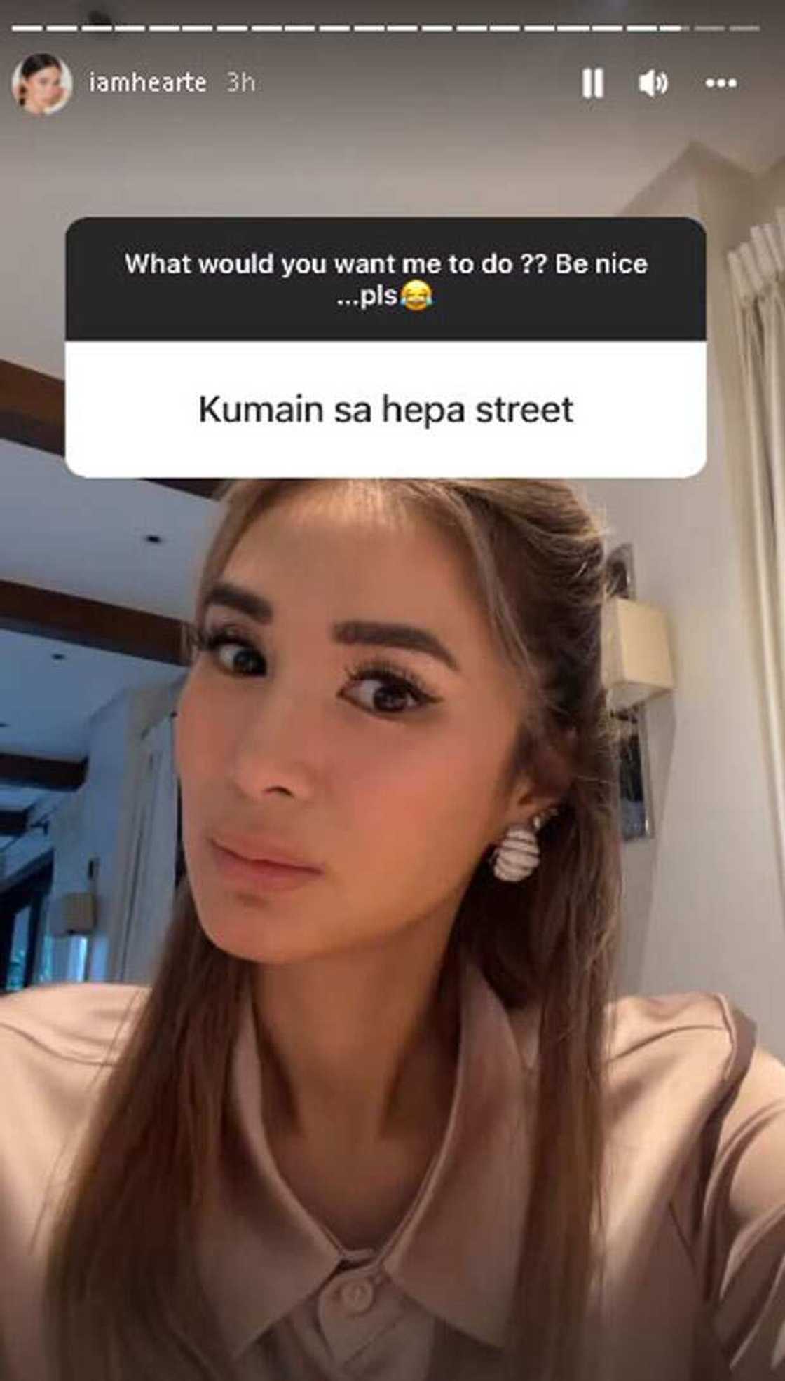 Heart Evangelista, nawindang sa ibig sabihin ng "hepa street": "Bakit hepa?" Heart Evangelista, nawindang sa ibig sabihin ng "hepa street": "Bakit hepa?"