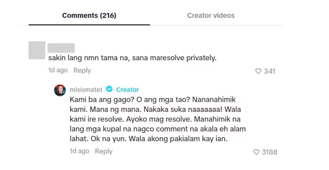 Matet de Leon, naglabas ng saloobin sa usaping 'mana' Matet de Leon, naglabas ng saloobin sa usaping 'mana'