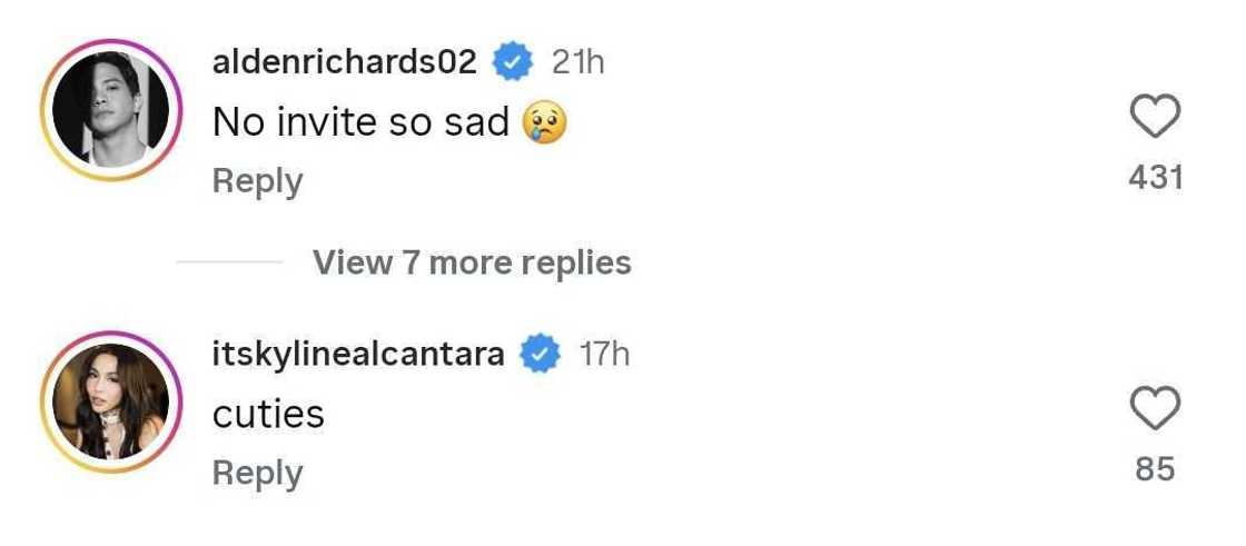 Alden Richards, usap-usapan dahil sa iniwang komento sa post ng BF ni Nadine Lustre