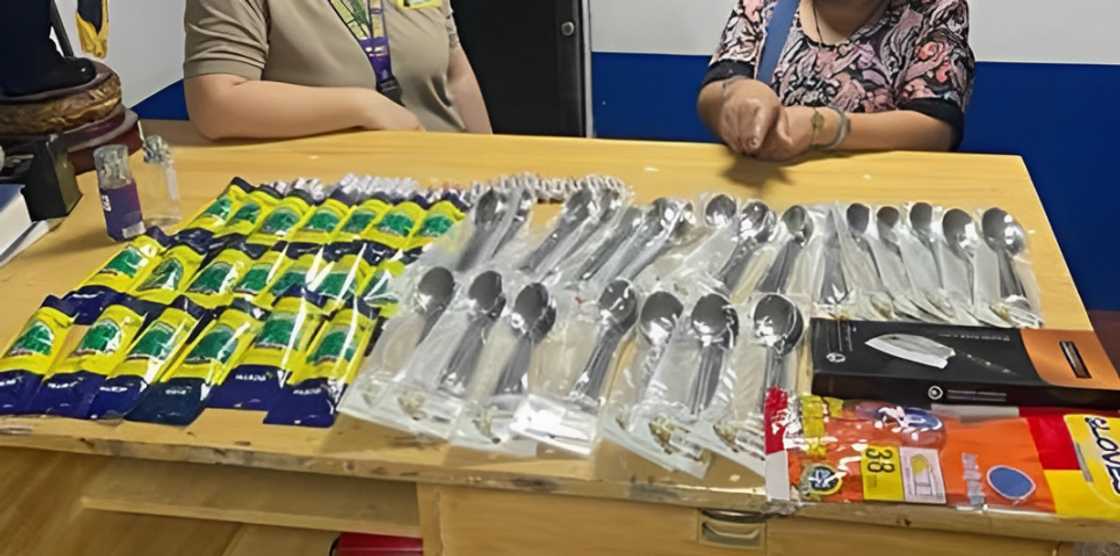 Babae, arestado dahil sa shoplifting ng mga gamit na nagkakahalaga ng P12,000 Babae, arestado dahil sa shoplifting ng mga gamit na nagkakahalaga ng P12,000