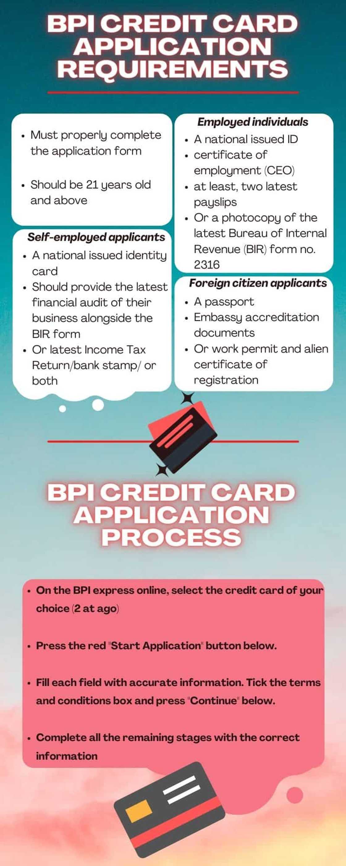 BPI credit card application