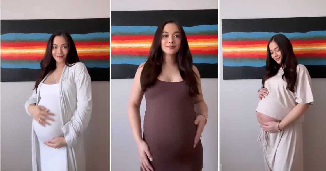 Maja Salvador flaunts her baby bump in different outfits