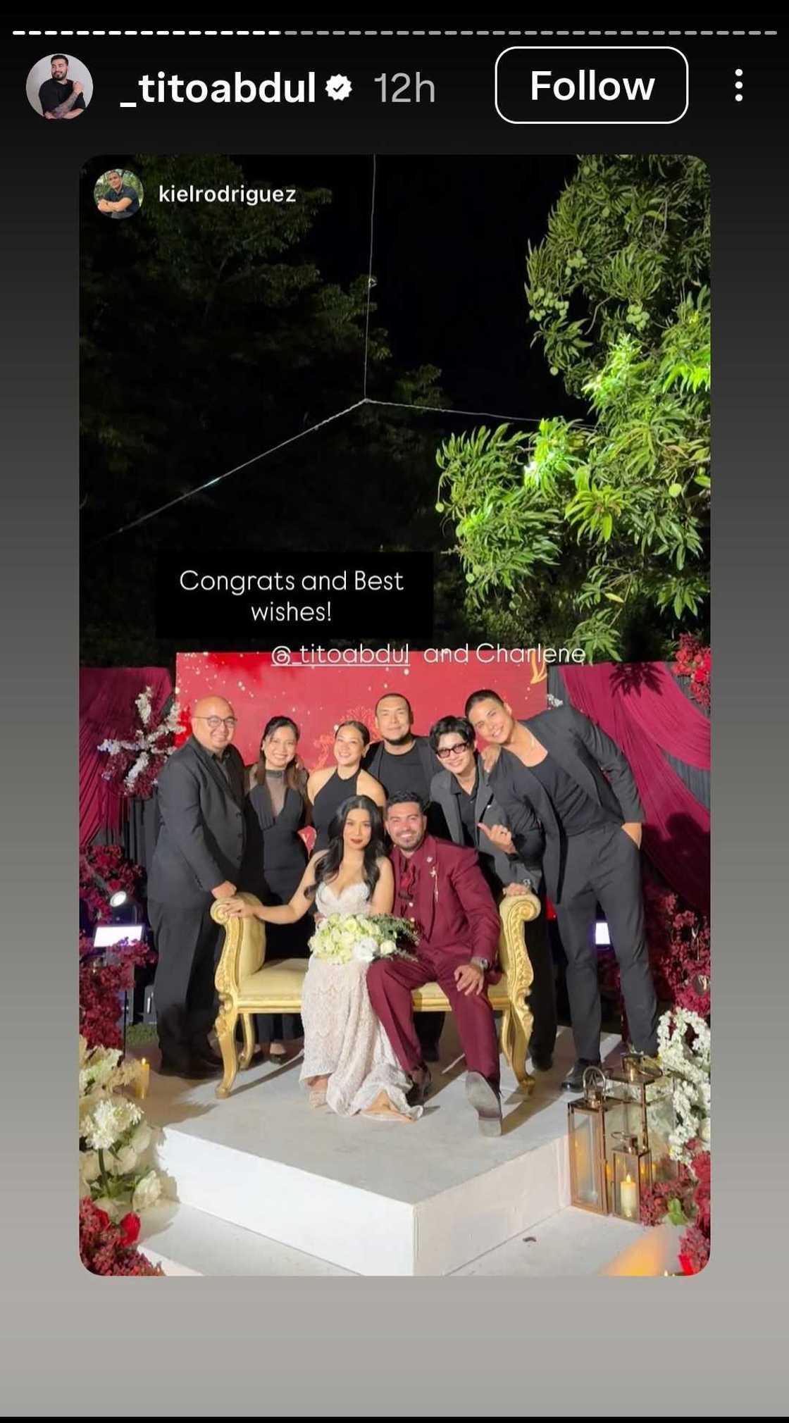 Tito Abdul, ikinasal sa kanyang partner na si Charlene sa isang intimate na outdoor ceremony Tito Abdul, ikinasal sa kanyang partner na si Charlene sa isang intimate na outdoor ceremony