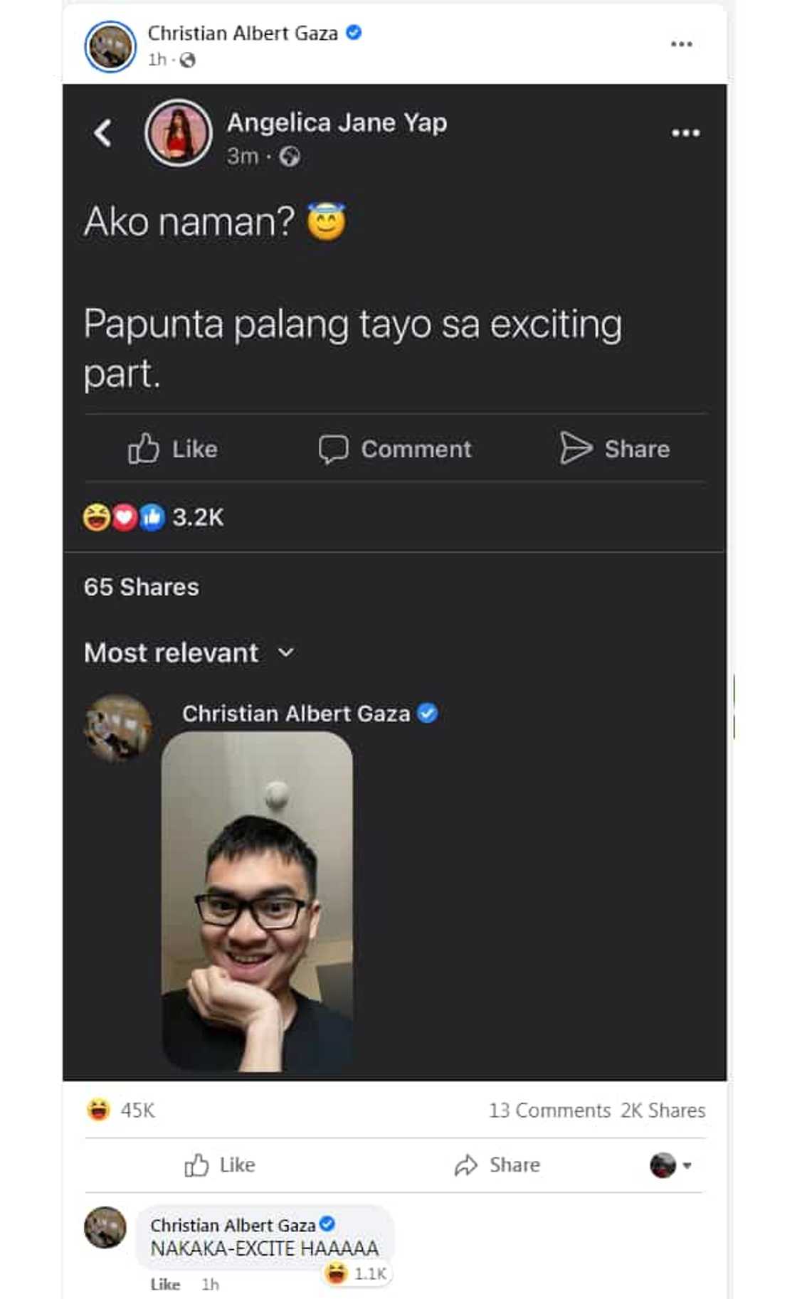 Xian Gaza, na-excite matapos makita ang cryptic post ni Angelica Jane Yap o ‘Pastillas Girl’ Xian Gaza, na-excite matapos makita ang cryptic post ni Angelica Jane Yap o ‘Pastillas Girl’