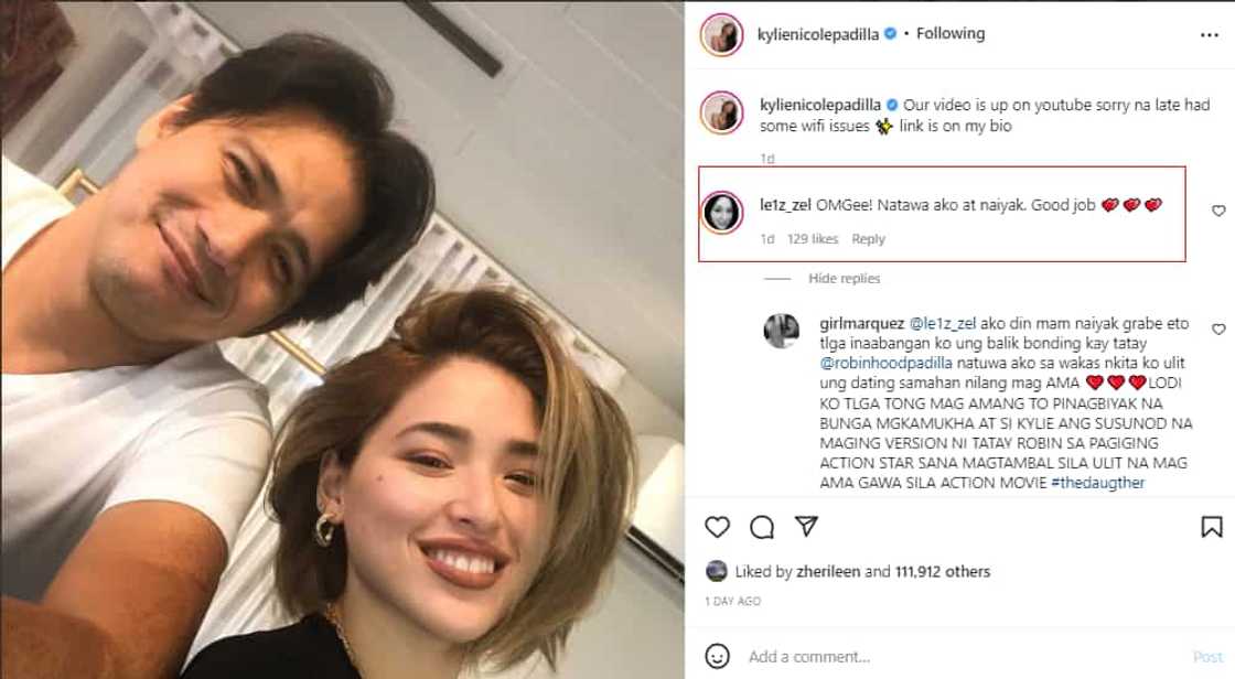 Leizl Sicangco, naiyak sa interview ni Kylie Padilla sa amang si Robin Padilla Leizl Sicangco, naiyak sa interview ni Kylie Padilla sa amang si Robin Padilla