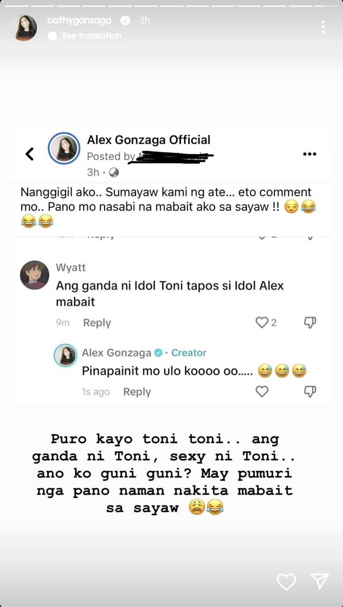 Alex Gonzaga, may tanong sa mga netizens: "Ano 'ko guni guni?" Alex Gonzaga, may tanong sa mga netizens: "Ano 'ko guni guni?"