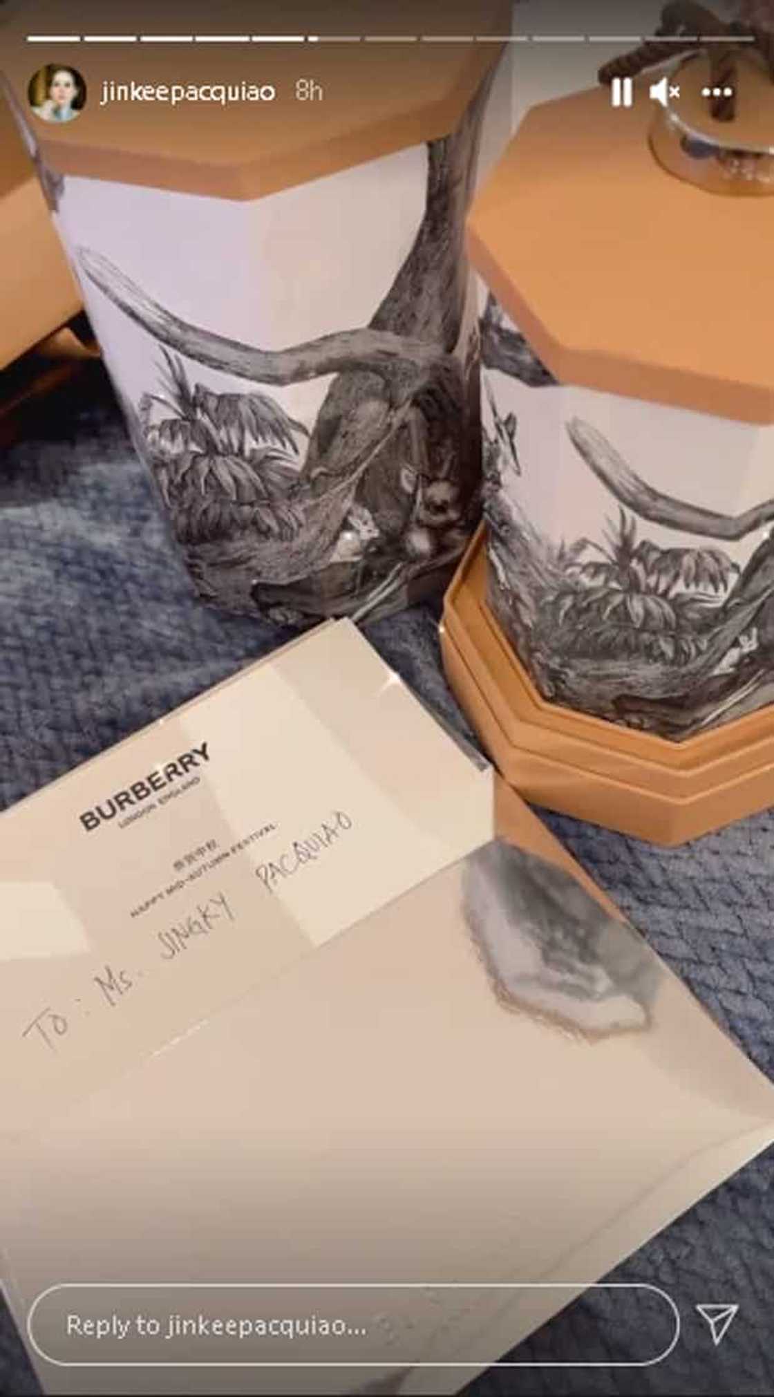 Burberry, nagkamali sa pag-spell ng pangalan ni Jinkee Pacquiao Burberry, nagkamali sa pag-spell ng pangalan ni Jinkee Pacquiao