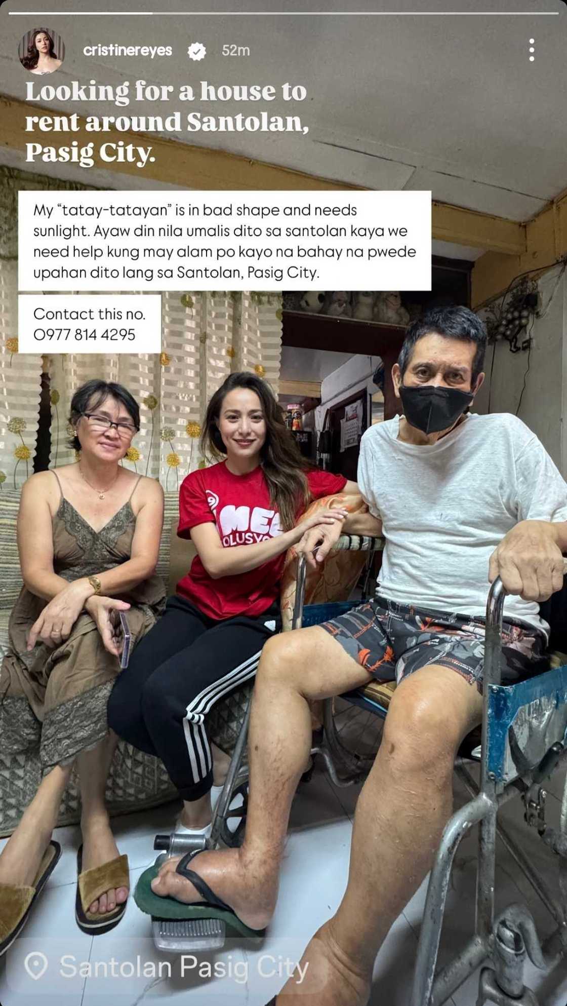 Cristine Reyes, naghahanap ng house for rent para sa 'tatay-tatayan' niya Cristine Reyes, naghahanap ng house for rent para sa 'tatay-tatayan' niya