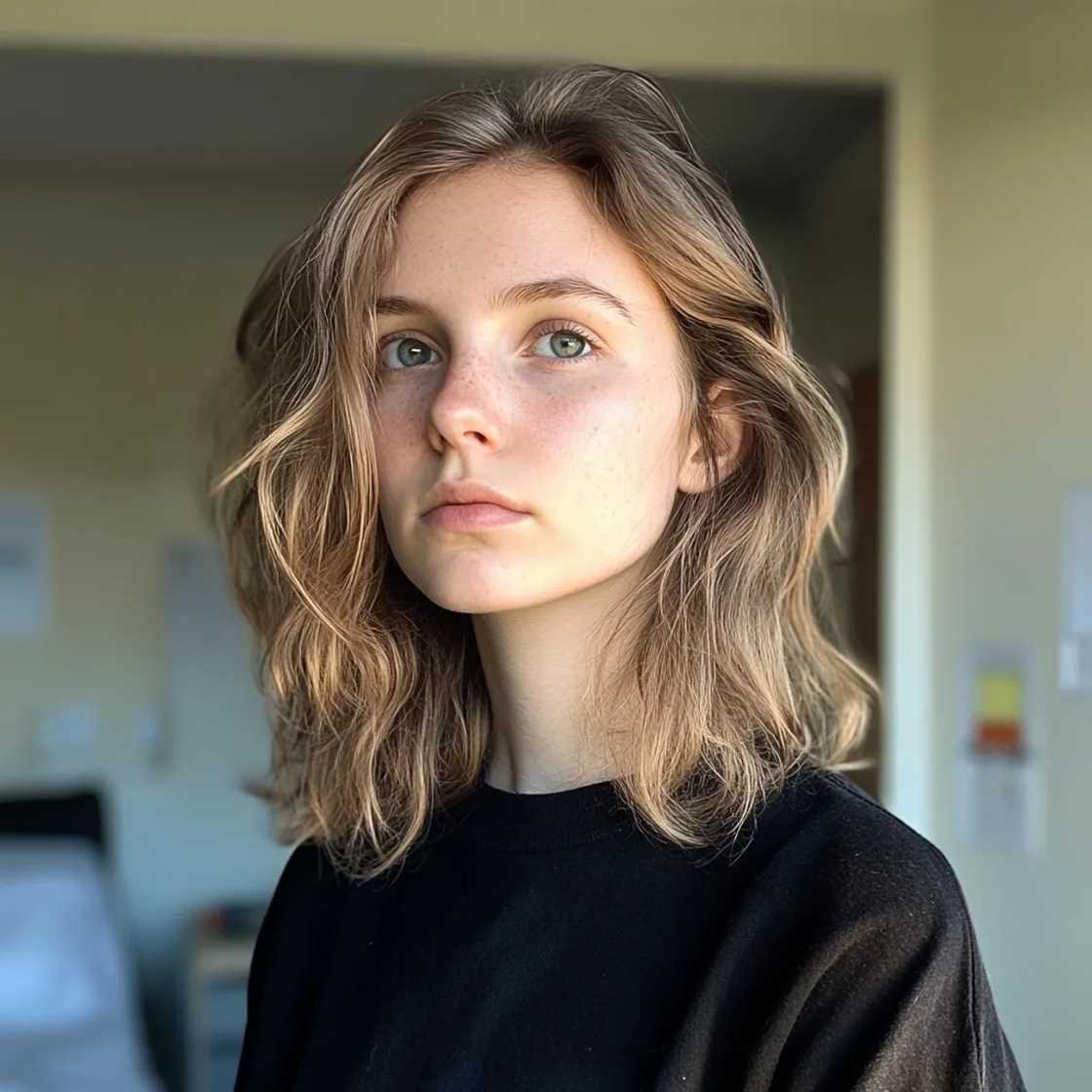 A pensive young woman A pensive young woman