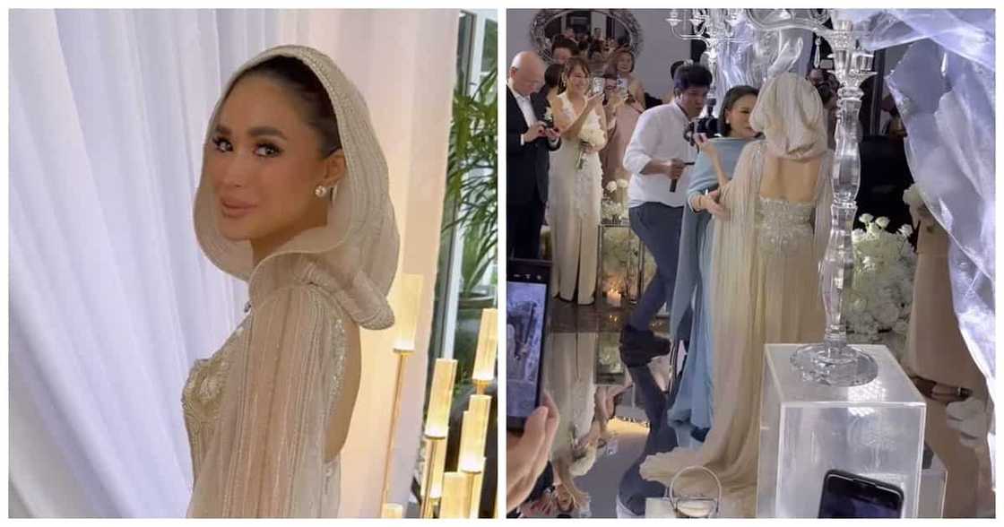 Heart Evangelista, kasama ang ina sa paglalakad niya sa aisle; video, viral