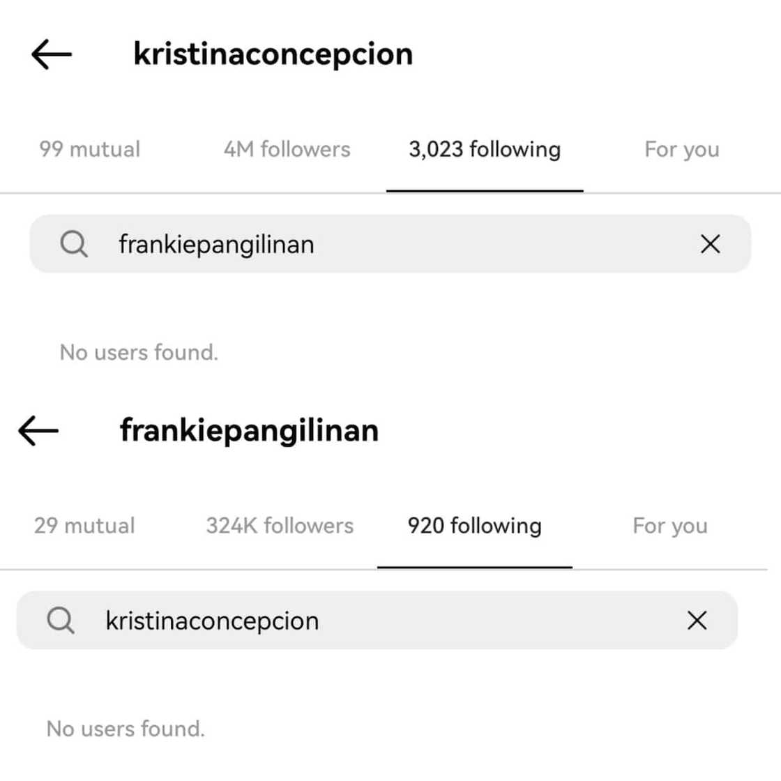 Fashion Pulis, napansing naka-unfollow si KC Concepcion kay Kiko, Frankie Pangilinan sa IG