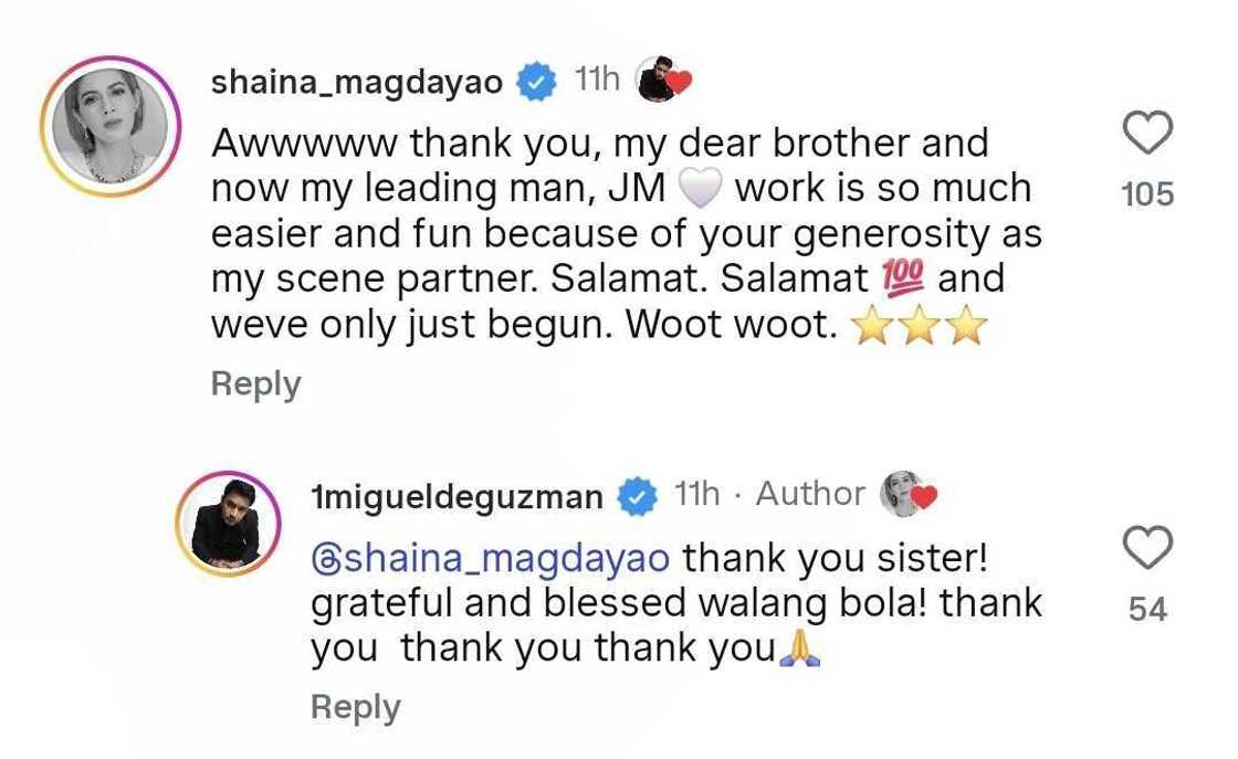 Shaina Magdayao, nag-react sa post ni JM de Guzman tungkol sa kanya: "We've only just begun"