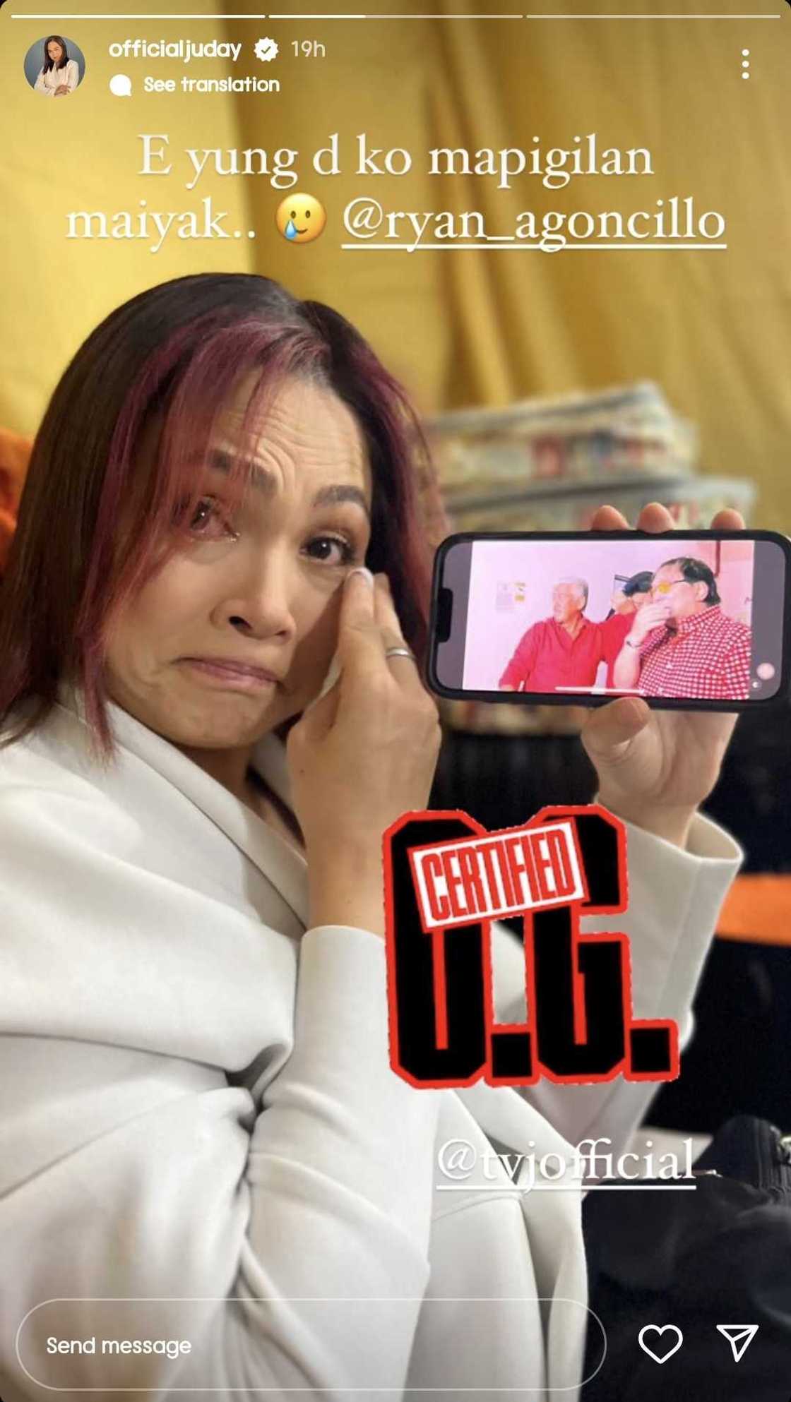 Judy Ann Santos, labis na naging emosyonal sa pagbabalik ng TVJ sa live TV Judy Ann Santos, labis na naging emosyonal sa pagbabalik ng TVJ sa live TV