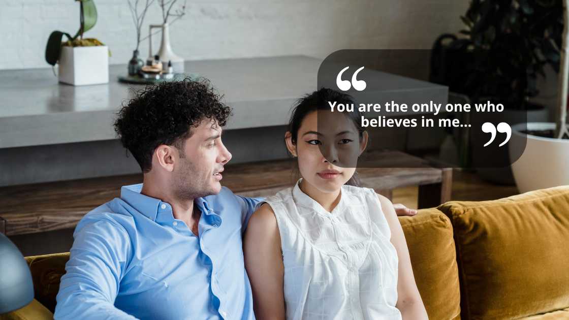 A couple talking A couple talking