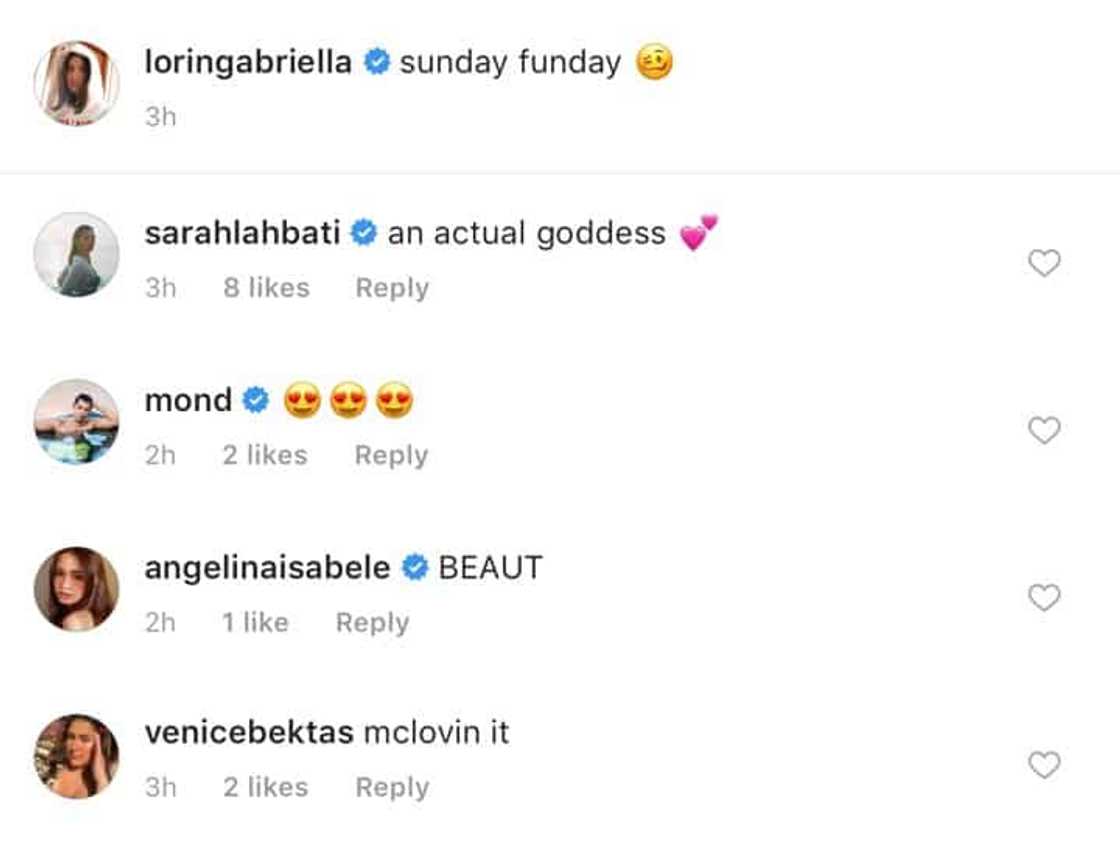 Sarah Lahbati reacts to Lorin Gutierrez's Instagram post Sarah Lahbati reacts to Lorin Gutierrez's Instagram post