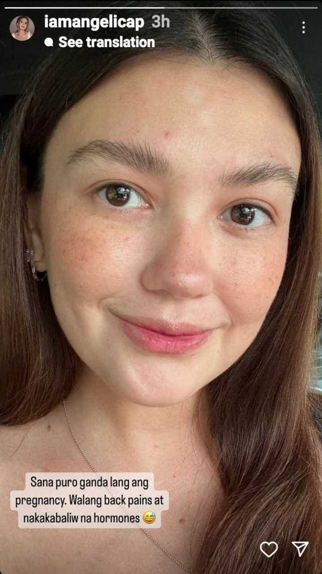 Angelica Panganiban posts lovely selfie, captions her wish about pregnancy Angelica Panganiban posts lovely selfie, captions her wish about pregnancy
