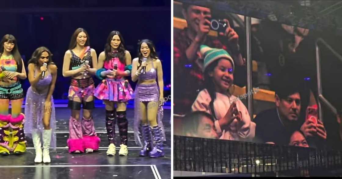 Rochelle Pangilinan’s daughter Shiloh thrilled as BINI joins SexBomb Girls on stage (Screenshots from carlapotsz via Rochelle Pangilinan -Rocaholics)