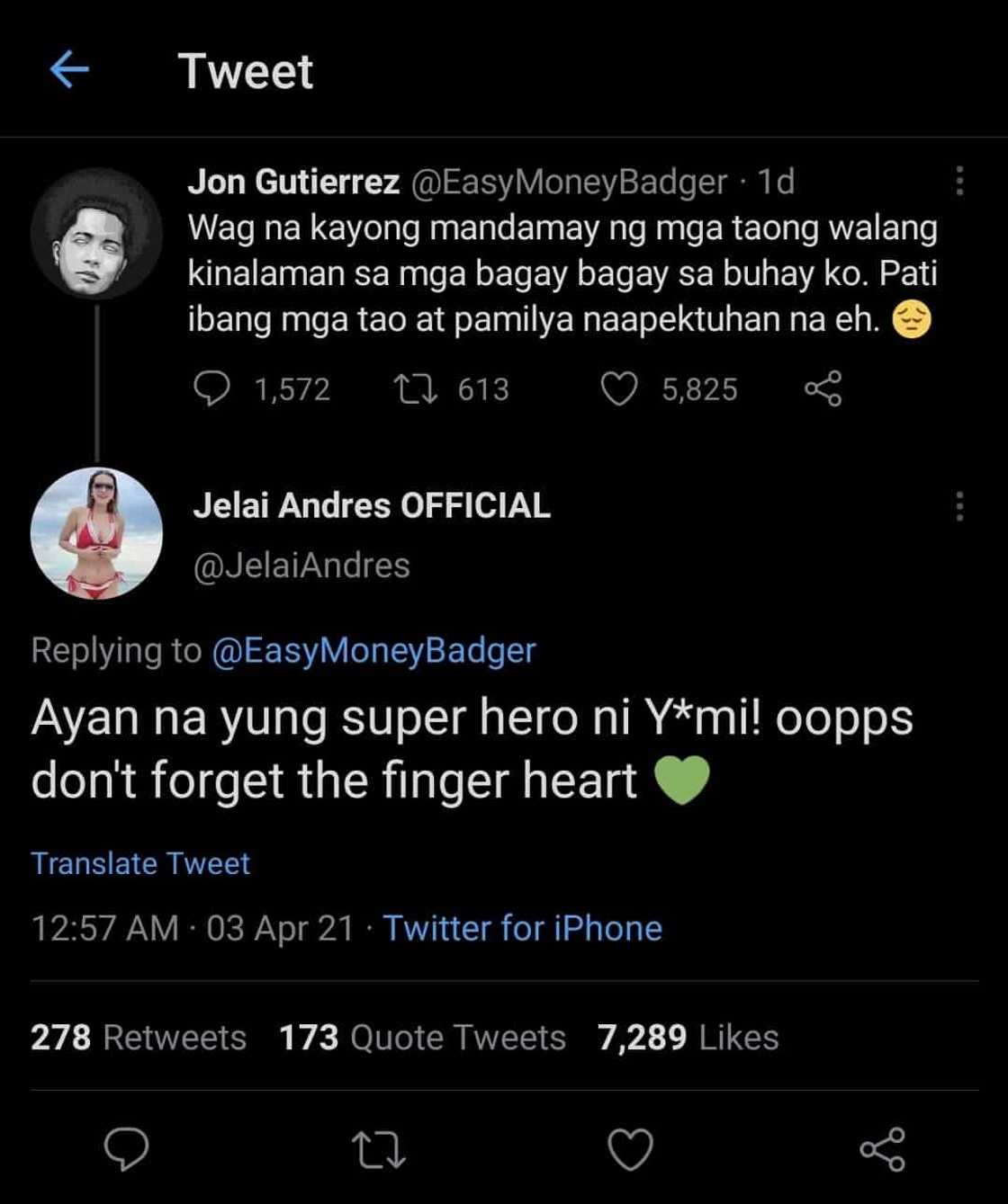Jelai Andres, tinawag na "super hero" si Jon matapos lumabas ng mga 'ebidensya' Jelai Andres, tinawag na "super hero" si Jon matapos lumabas ng mga 'ebidensya'