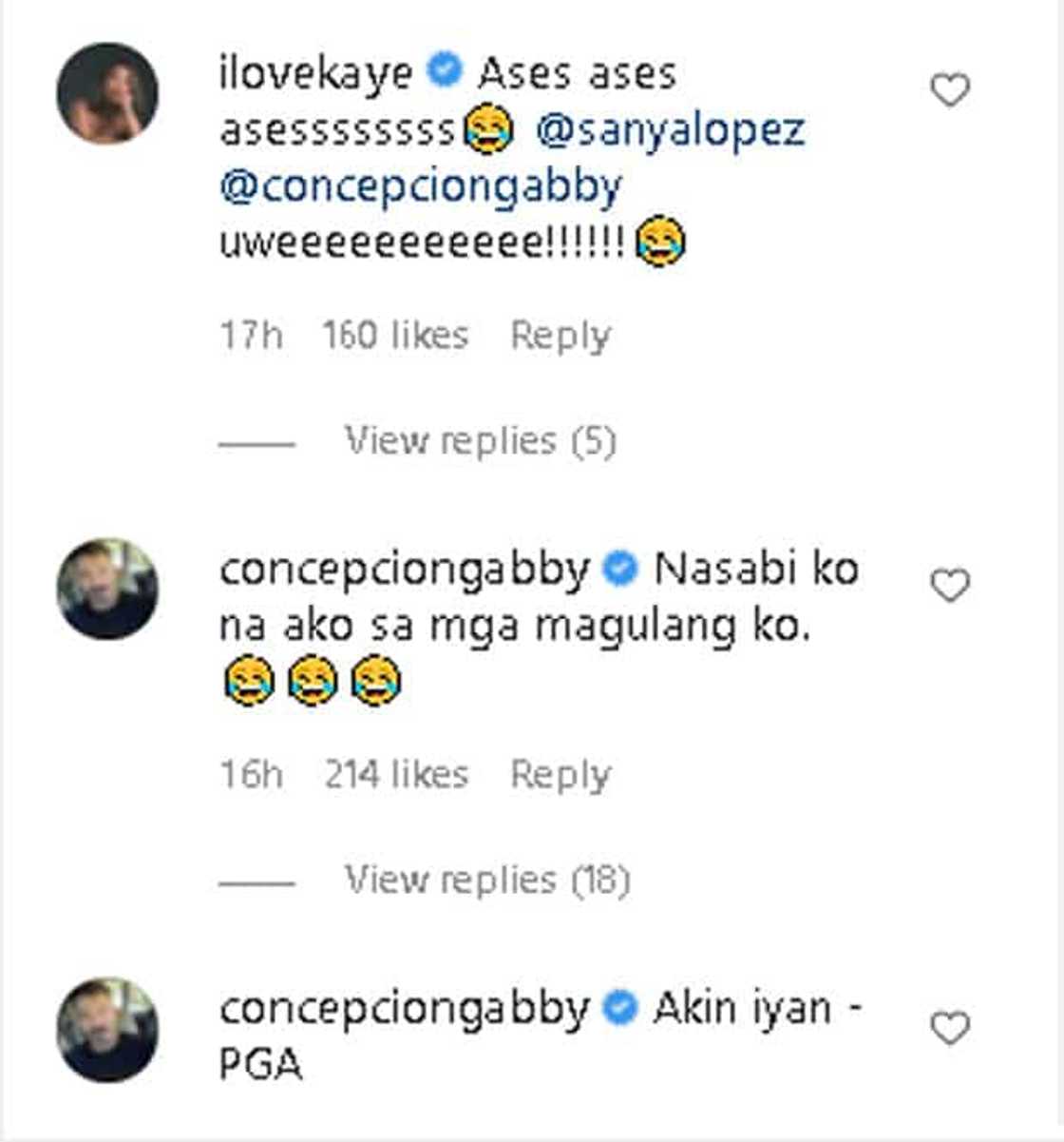 Kakai Bautista teases Sanya Lopez after she posted another sweet photo of her and Gabby Concepcion Kakai Bautista teases Sanya Lopez after she posted another sweet photo of her and Gabby Concepcion