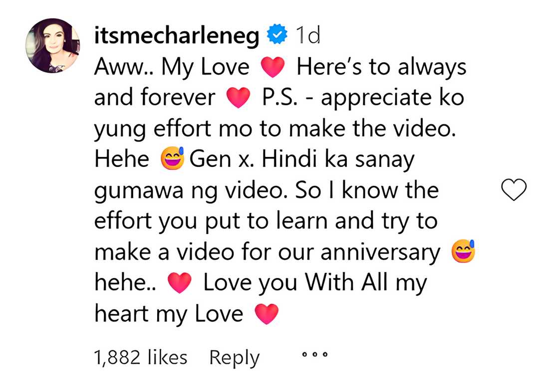 Aga Muhlach, may nakakakilig na anniversary greeting para kay Charlene Gonzalez Aga Muhlach, may nakakakilig na anniversary greeting para kay Charlene Gonzalez