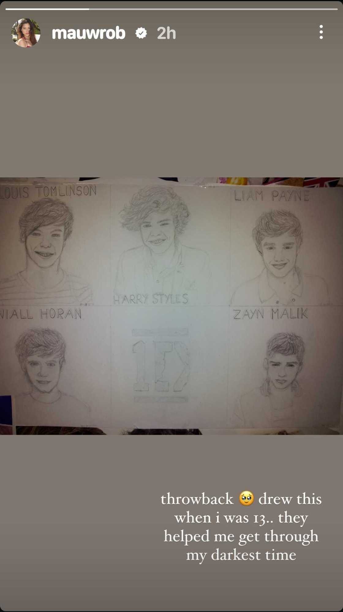 Maureen Wroblewitz, binalikan ang lumang drawing niya ng One Direction members Maureen Wroblewitz, binalikan ang lumang drawing niya ng One Direction members