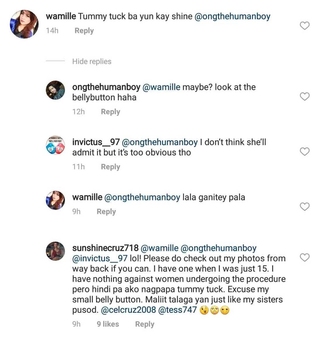 Sunshine Cruz tells netizens she did not go through the knife to achieve body Sunshine Cruz tells netizens she did not go through the knife to achieve body