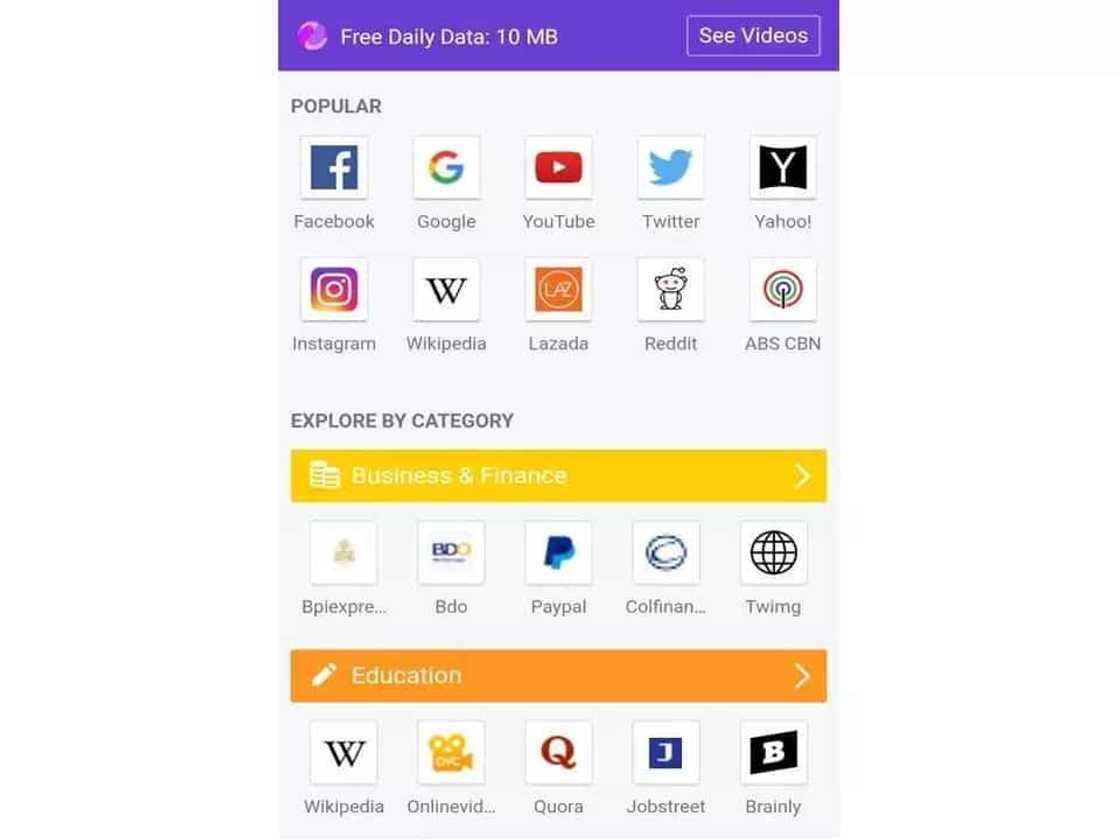 Free Basics screenshot Free Basics screenshot