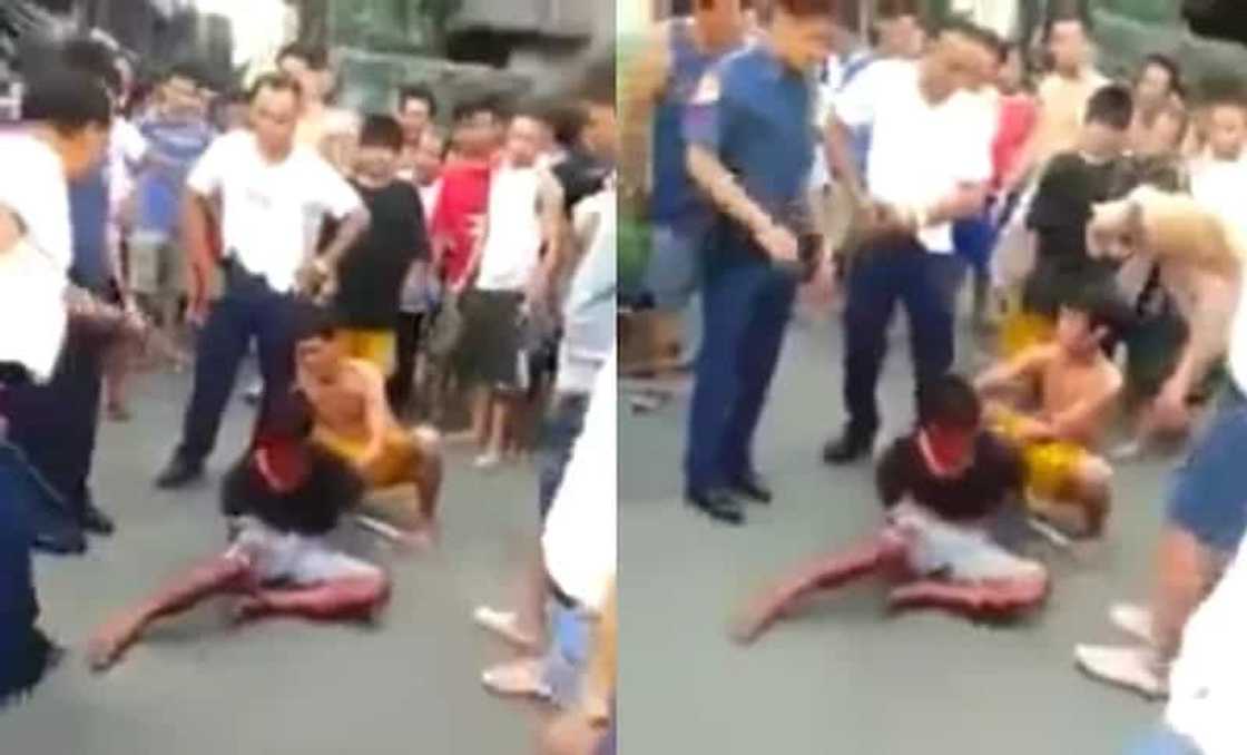 Thief caught and beaten to near death Thief caught and beaten to near death
