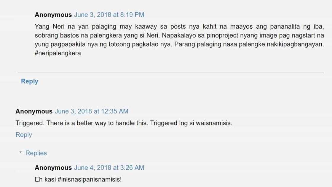 Laging inis si misis! Neri Miranda lashes out at a netizen's comment on 'delayed speech' of Baby Miggy Laging inis si misis! Neri Miranda lashes out at a netizen's comment on 'delayed speech' of Baby Miggy