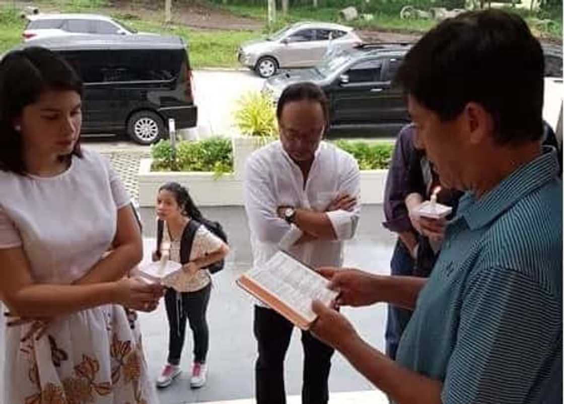 Vic Sotto and Pauleen Luna's house blessing Vic Sotto and Pauleen Luna's house blessing