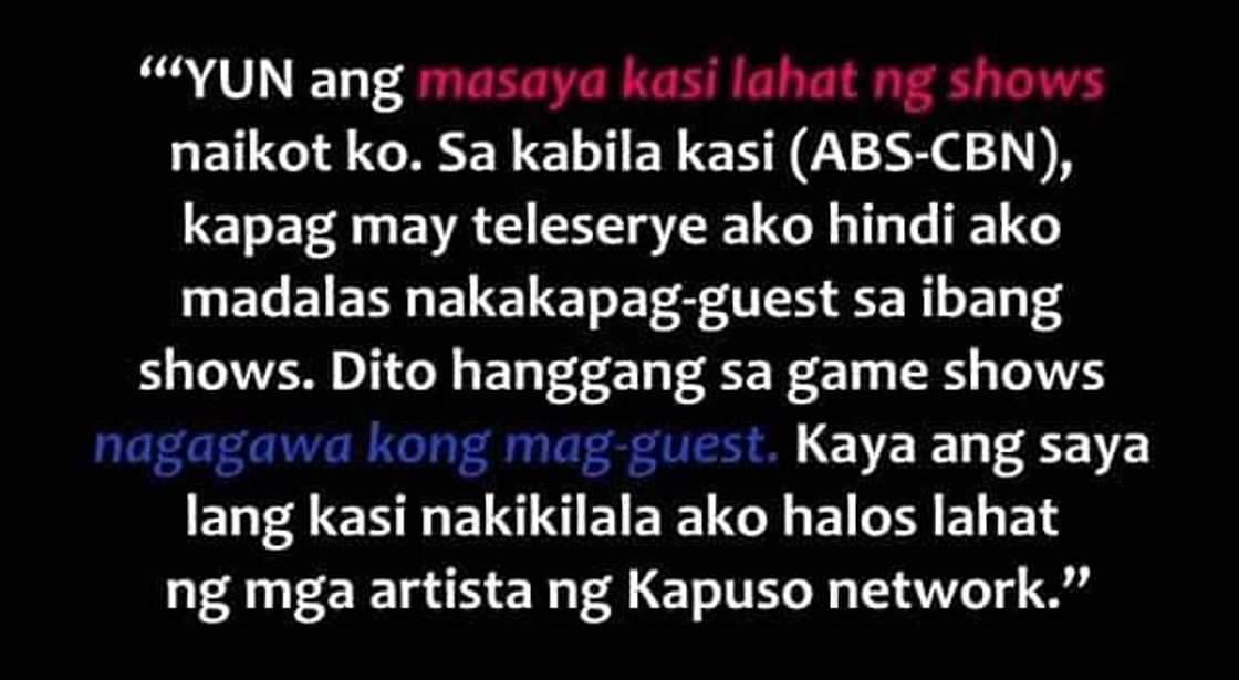 Jason Francisco explicitly compares his stint with ABS-CBN to that of GMA Jason Francisco explicitly compares his stint with ABS-CBN to that of GMA
