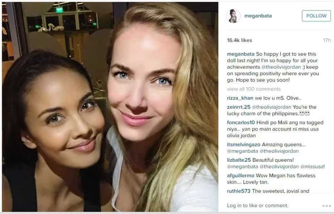 Megan Young reunites with Miss USA Olivia Jordan Megan Young reunites with Miss USA Olivia Jordan