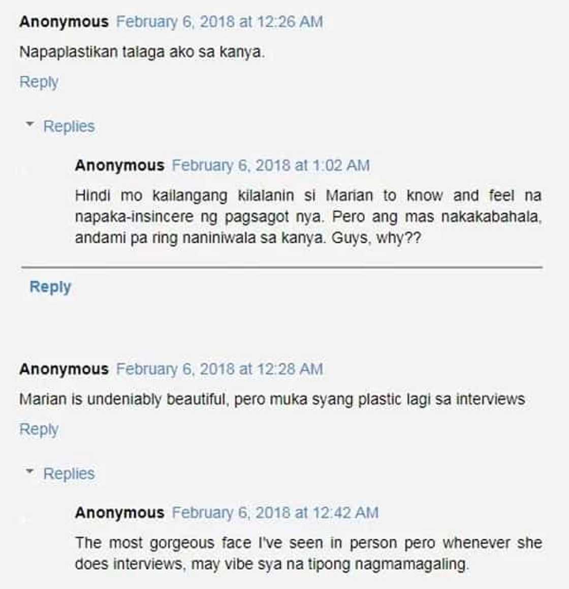 Netizens ridicule Marian Rivera for allegedly being 'plastik' in describing meeting with Karylle
