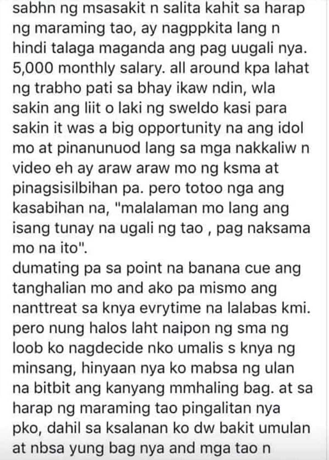 Isiniwalat ang pinagdaanan! Former PA of Sinon Loresca narrates experience with celebrity Isiniwalat ang pinagdaanan! Former PA of Sinon Loresca narrates experience with celebrity