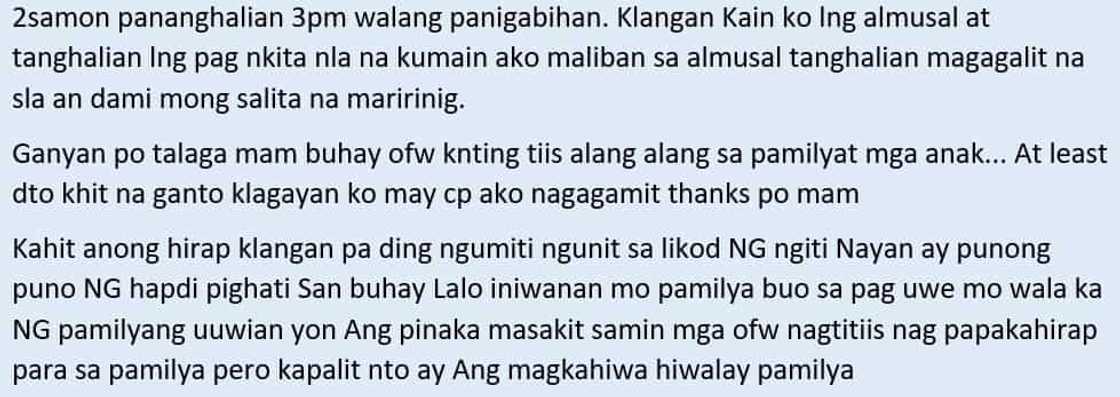 Walang katapusang pagtitiis! Mga kuwento ng hirap at sakit ng isang OFW sa Middle East