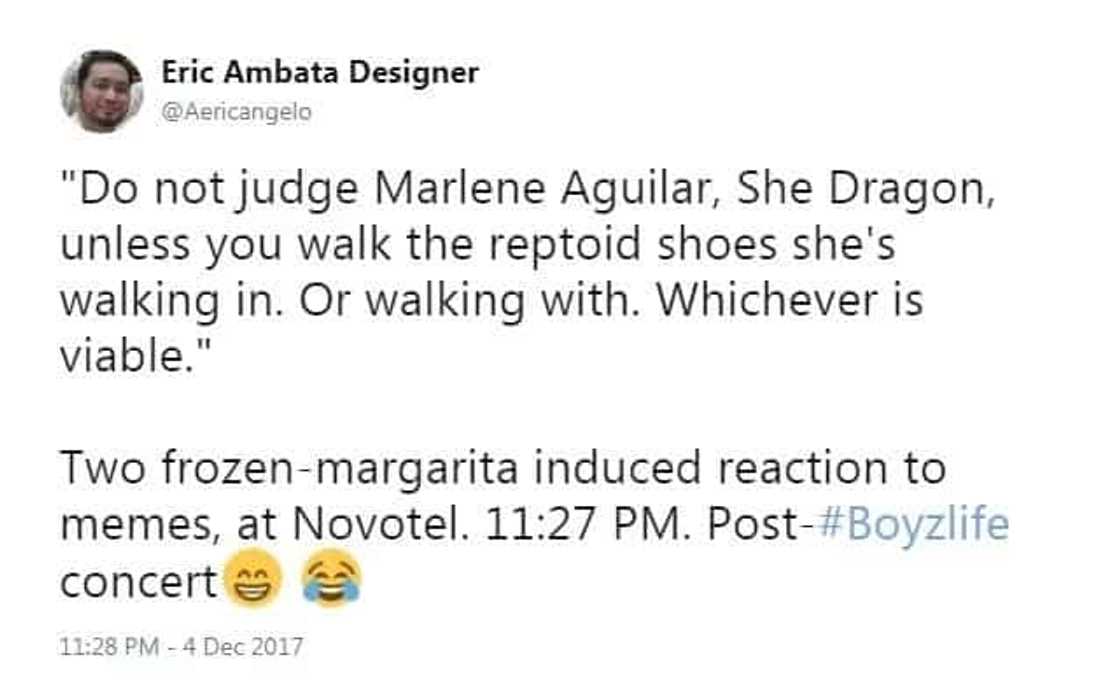 Walang naniwala! Netizens laugh off Marlene Aguilar's claim that current President Duterte is a reptoid alien Walang naniwala! Netizens laugh off Marlene Aguilar's claim that current President Duterte is a reptoid alien