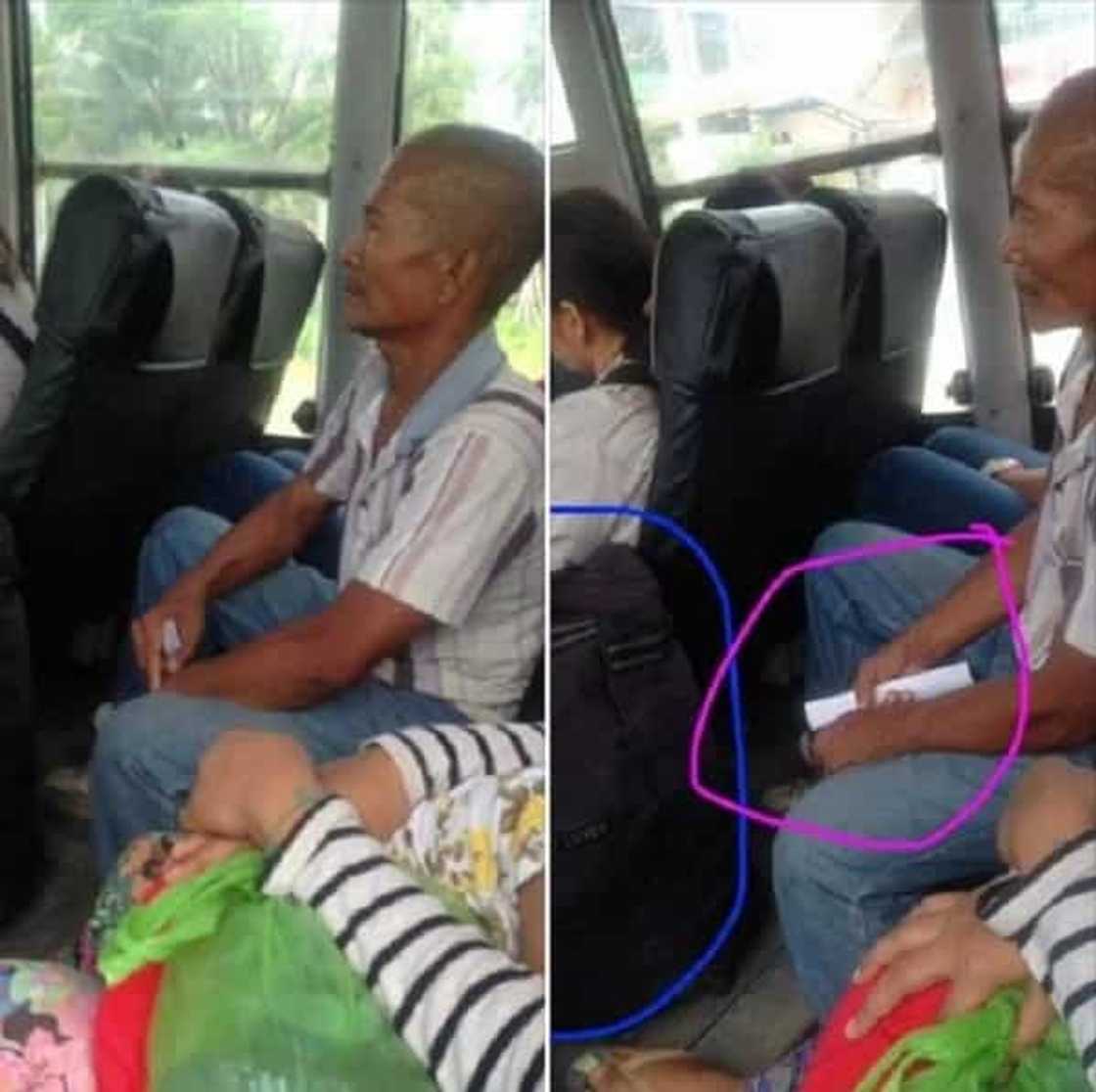 Ama na bagong laya, tinulungan ng mga kasakay niya sa bus nang malaman ang kwento ng kanyang buhay