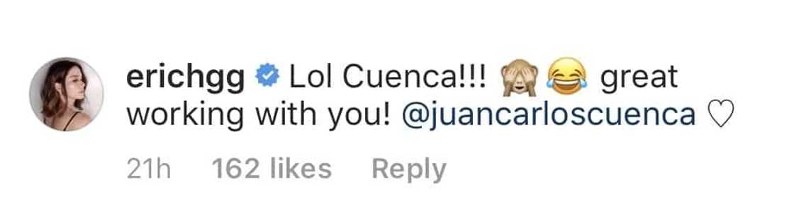 Jake Cuenca gets bashed after confessing on social media that he has a crush on co-star Erich Gonzales Jake Cuenca gets bashed after confessing on social media that he has a crush on co-star Erich Gonzales