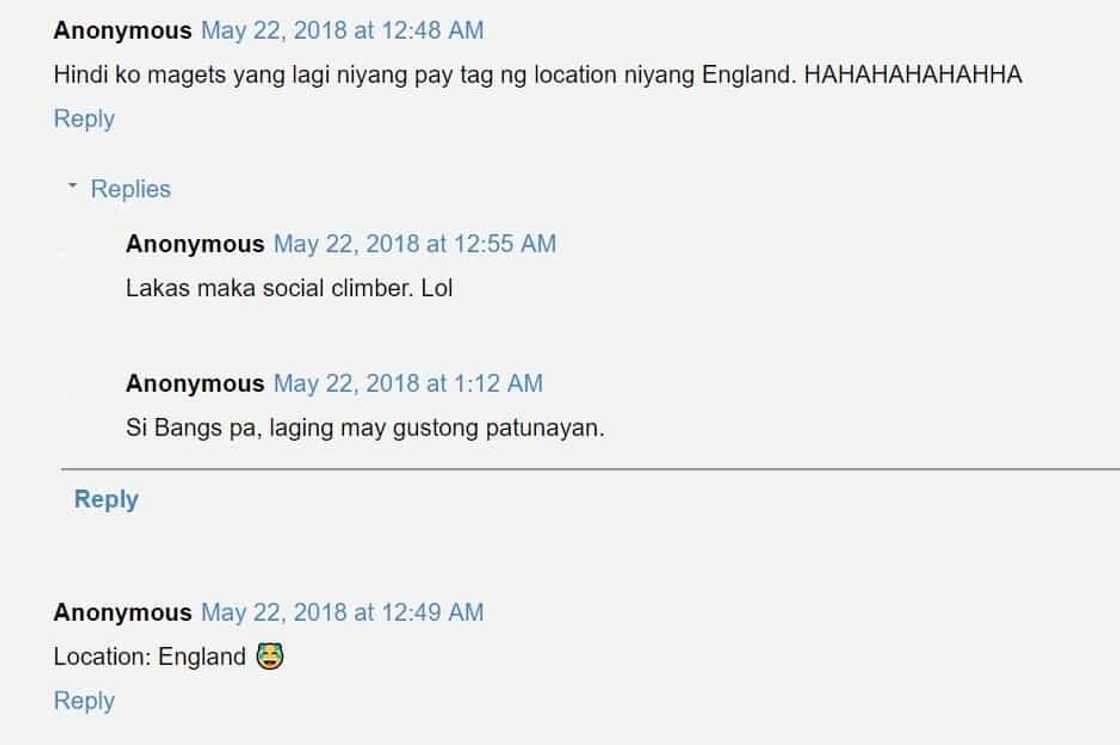 Feeling Duchess of England daw? Bangs Garcia gets bashed for her recent Instagram posts Feeling Duchess of England daw? Bangs Garcia gets bashed for her recent Instagram posts