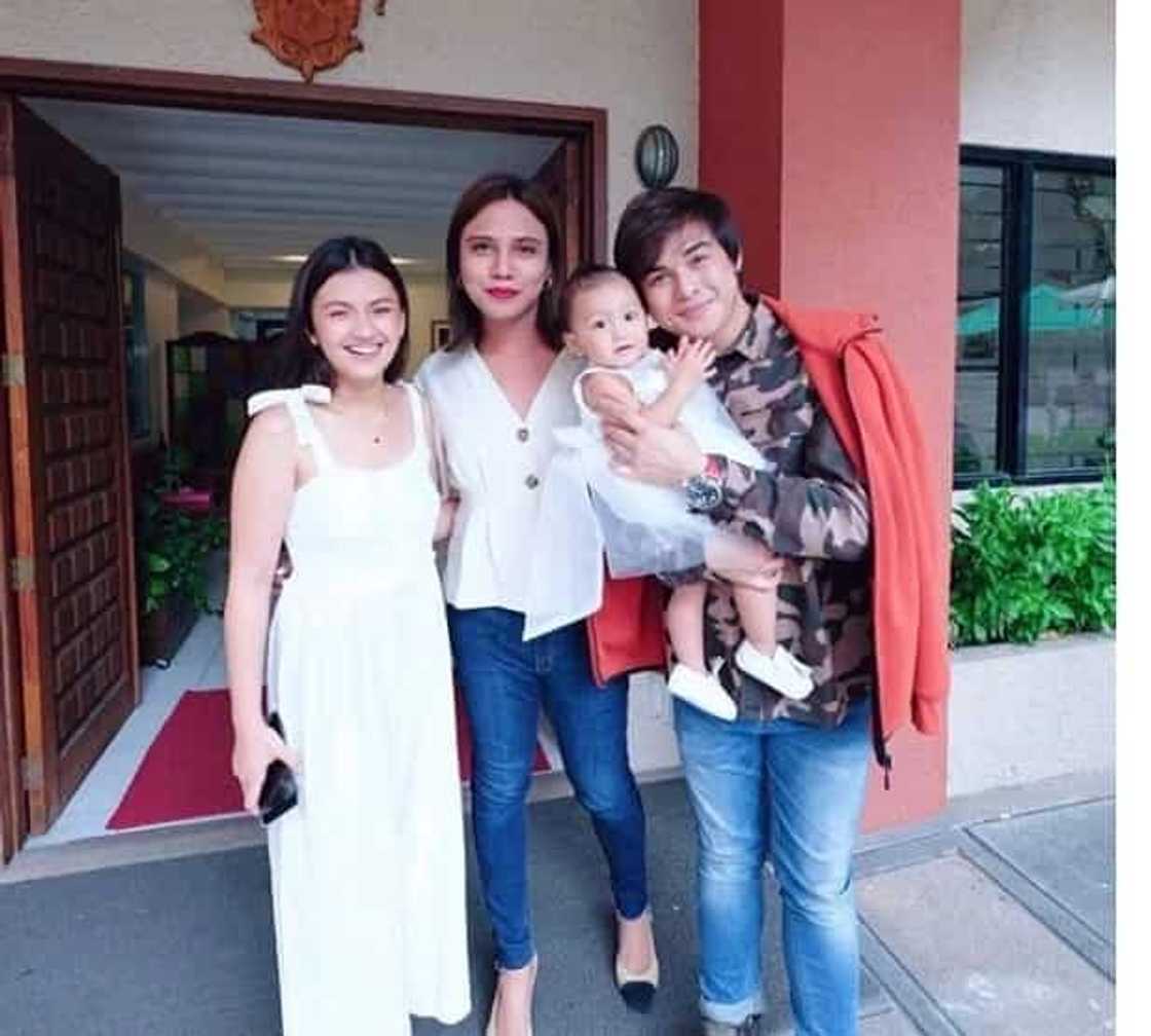 Photos of Karen Reyes & BF Sarkie Sarangay getting a baby baptized go viral